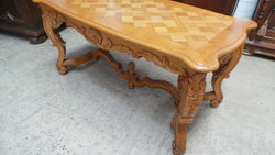 French Parquetry Top Coffee Table | Antique & Vintage | Moonee Ponds Antiques | Australia Wide Delivery