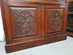 Walnut Edwardian Bookcase With Pull Out Secretaire | Antique & Vintage | Moonee Ponds Antiques | Australia Wide Delivery