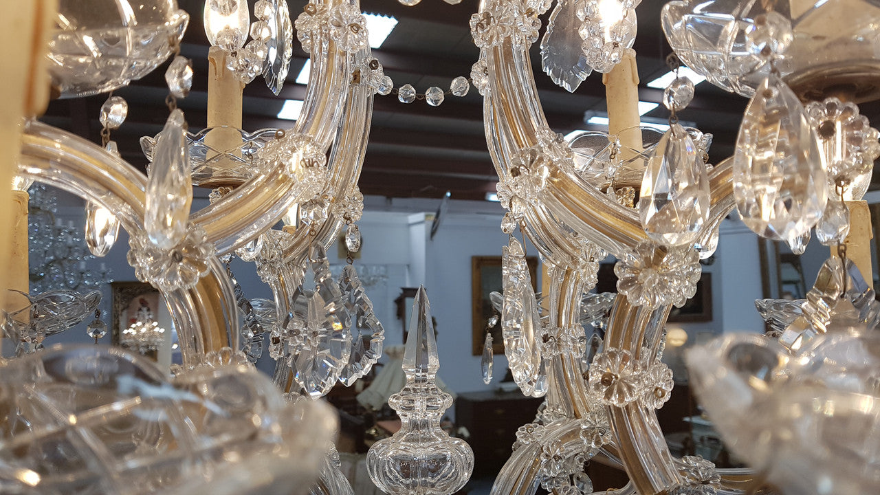 Elegant French Parisian Chandelier | Antique & Vintage | Moonee Ponds Antiques | Australia Wide Delivery