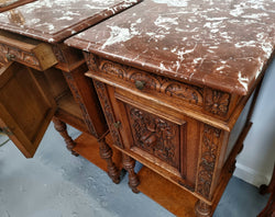 Fabulous Pair of Antique Gothic Style Bedside Cabinets | Antique & Vintage | Moonee Ponds Antiques | Australia Wide Delivery