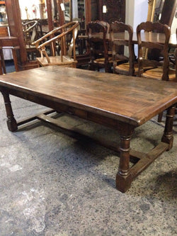 French Provincial Oak Large Coffee Table | Antique & Vintage | Moonee Ponds Antiques | Australia Wide Delivery