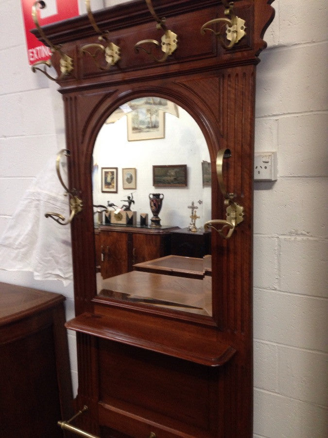 French Walnut Hall Stand