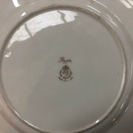 Royal Worcester Hand Painted & Gilt Rim Cottage Plate By Raymond Rushton