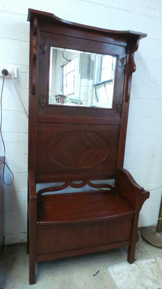 Antique Walnut Hall stand