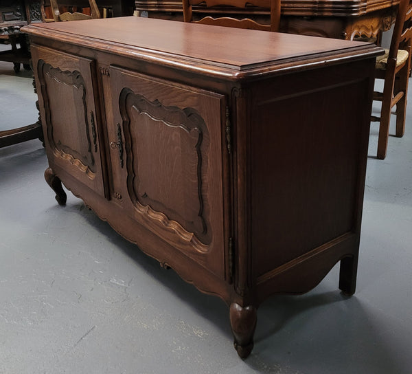 A hard to find Louis XV style French two door cabinet which would make an ideal TV cabinet. It has been sourced from France and in good original detailed condition.