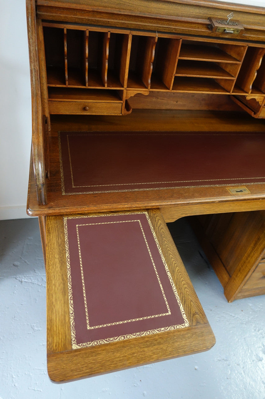 An Antique American Oak Cutler Roll Top Desk | Antique & Vintage | Moonee Ponds Antiques | Australia Wide Delivery