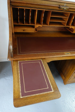 An Antique American Oak Cutler Roll Top Desk | Antique & Vintage | Moonee Ponds Antiques | Australia Wide Delivery