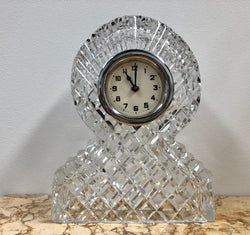 Vintage Cut Crystal Clock Mantle Clock | Antique & Vintage | Moonee Ponds Antiques | Australia Wide Delivery