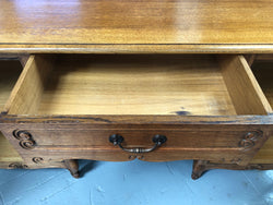 Lovely Carved French Oak Partners Desk | Antique & Vintage | Moonee Ponds Antiques | Australia Wide Delivery