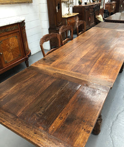 French 19th Century Extension Dining Table | Antique & Vintage | Moonee Ponds Antiques | Australia Wide Delivery