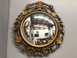 French Gilt Wood Round Convex Mirror | Antique & Vintage | Moonee Ponds Antiques | Australia Wide Delivery