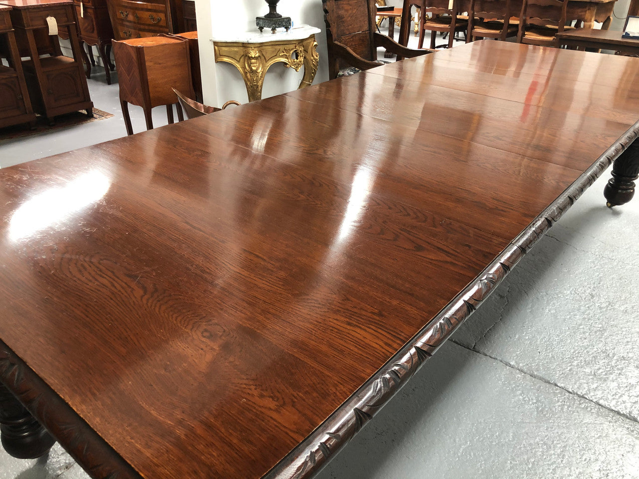 Antique English Tudor Style Extension Table | Antique & Vintage | Moonee Ponds Antiques | Australia Wide Delivery