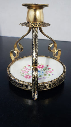 Vintage Gilt Brass Candlestick Holder | Antique & Vintage | Moonee Ponds Antiques | Australia Wide Delivery