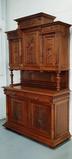 French Walnut Henry II Style Sideboard-Buffet With Superb Carving | Antique & Vintage | Moonee Ponds Antiques | Australia Wide Delivery