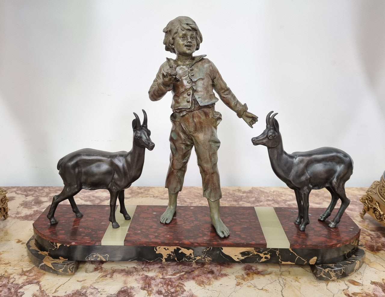 Beautiful Antique French Art Deco Boy Statue | Antique & Vintage | Moonee Ponds Antiques | Australia Wide Delivery