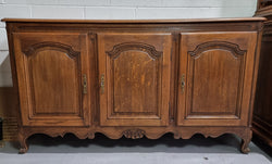 French Louis 15th Style 3 Door Wooden Top Sideboard | Antique & Vintage | Moonee Ponds Antiques | Australia Wide Delivery