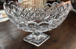 Beautiful Cut Crystal Bowl | Antique & Vintage | Moonee Ponds Antiques | Australia Wide Delivery