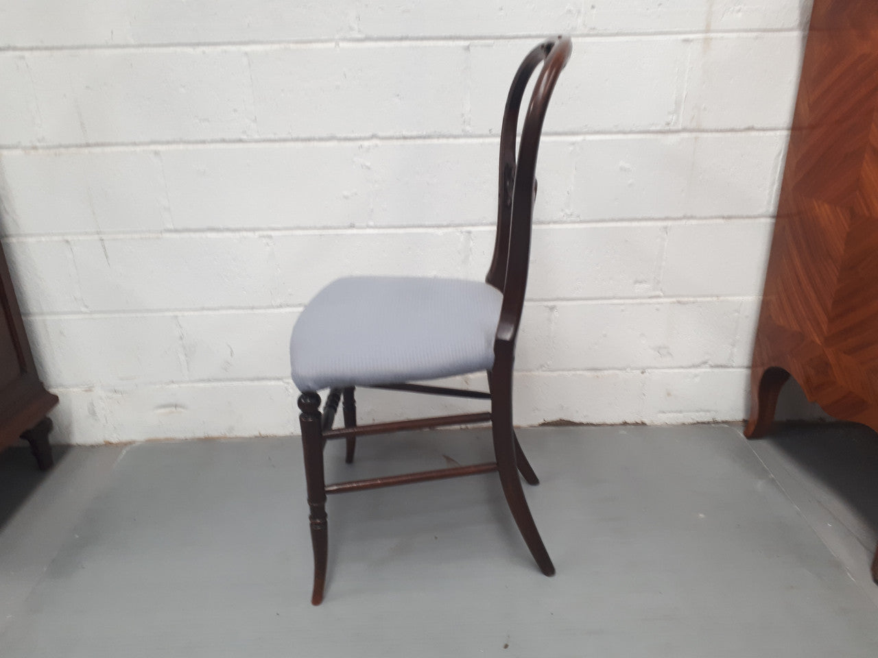 Late Victorian Mahogany Bedroom Chair | Antique & Vintage | Moonee Ponds Antiques | Australia Wide Delivery