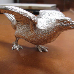 Silver Plated Pheasant Figure