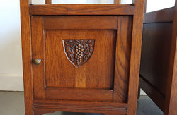 Pair Of French Oak & White Marble Top Bedsides | Antique & Vintage | Moonee Ponds Antiques | Australia Wide Delivery