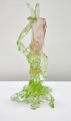 Victorian Uranium Glass Sculpture | Antique & Vintage | Moonee Ponds Antiques | Australia Wide Delivery