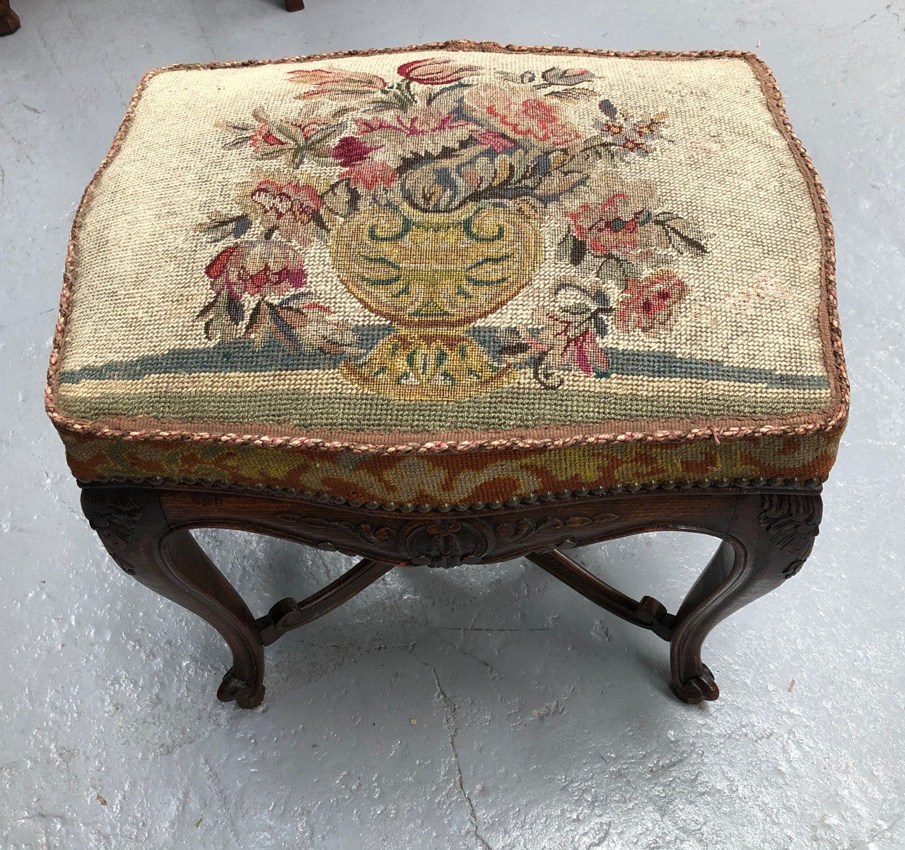 French Tapestry Piano Stool | Antique & Vintage | Moonee Ponds Antiques | Australia Wide Delivery
