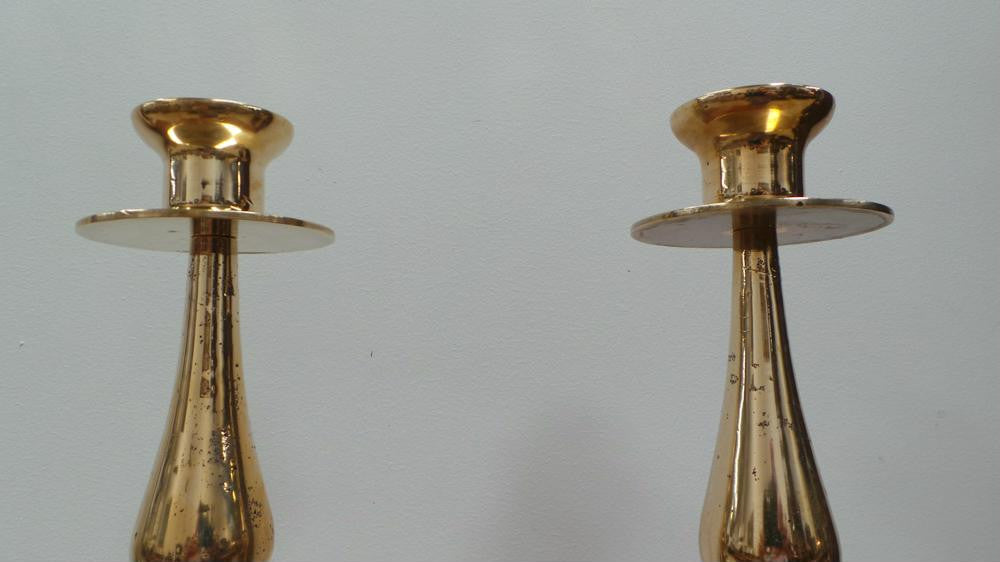 Pair Of Bronze Candlesticks | Antique & Vintage | Moonee Ponds Antiques | Australia Wide Delivery