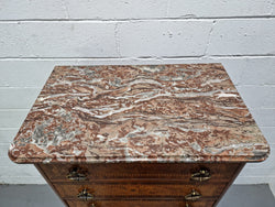 Louis XV Style Parquetry Inlaid Marble Top Semainier | Antique & Vintage | Moonee Ponds Antiques | Australia Wide Delivery