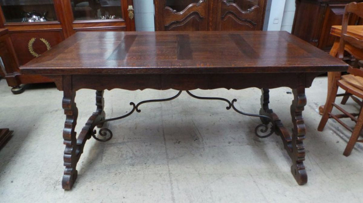 French Oak Spanish Style Desk