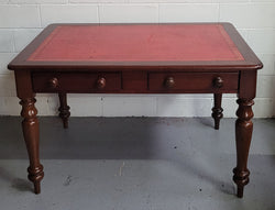 Victorian Cedar Leather Topped Desk | Antique & Vintage | Moonee Ponds Antiques | Australia Wide Delivery