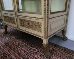 19th Century Painted & Gilt Two Door Vitrine | Antique & Vintage | Moonee Ponds Antiques | Australia Wide Delivery