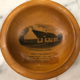 Antique Mauchline Ware Dish "Burns Cottage, Alloway"