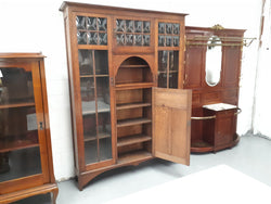 Amazing English Arts & Crafts Quarter Sawn Oak Bookcase | Antique & Vintage | Moonee Ponds Antiques | Australia Wide Delivery