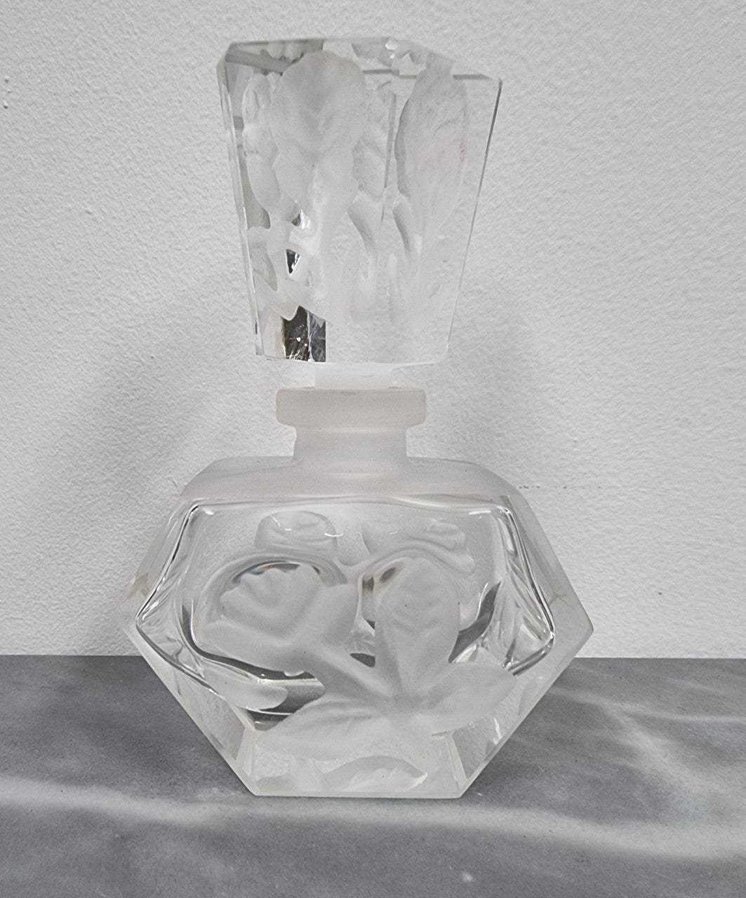 Vintage Etched Crystal Perfume Bottle | Antique & Vintage | Moonee Ponds Antiques | Australia Wide Delivery