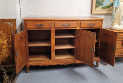 French Three Door Three Drawer Louis XV Style Fruit Wood Sideboard | Antique & Vintage | Moonee Ponds Antiques | Australia Wide Delivery
