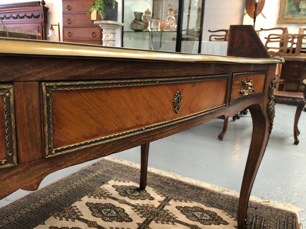 French Style Bureau Plat Desk | Antique & Vintage | Moonee Ponds Antiques | Australia Wide Delivery