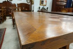 French Spanish Style Parquetry Top Extension Table | Antique & Vintage | Moonee Ponds Antiques | Australia Wide Delivery