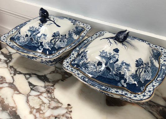 Beautiful pair of Antique Taureens