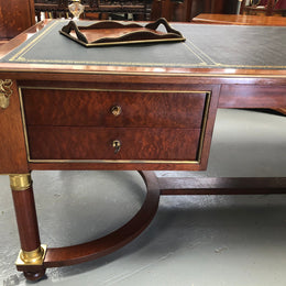 An Impressive French Deco Empire Mahogany Desk