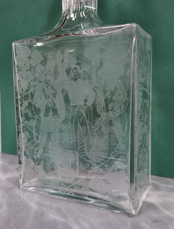 Stunning Baccarat Crystal (France) Engraved (Musketeers) Decanter | Antique & Vintage | Moonee Ponds Antiques | Australia Wide Delivery