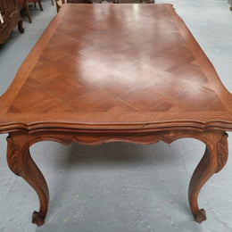 Louis XV Style Parquetry Top Extension Table