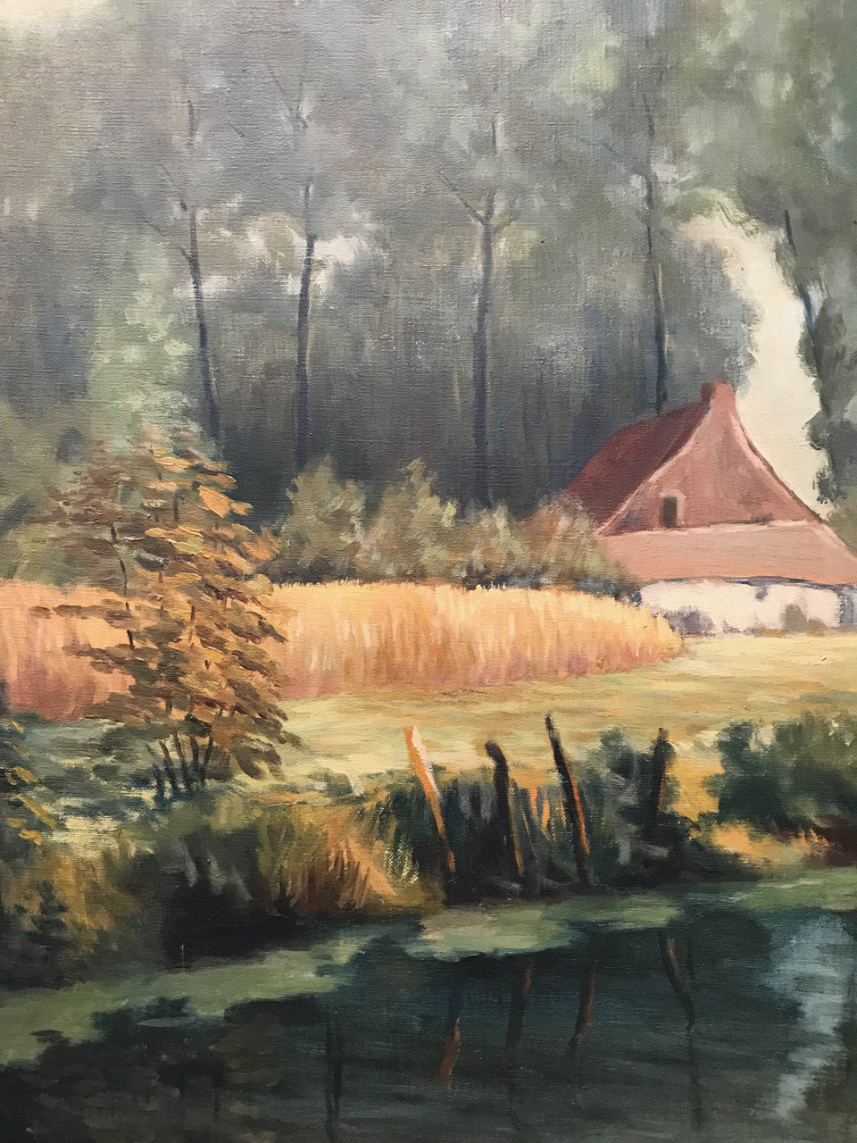 Beautiful Large French Oil Painting | Antique & Vintage | Moonee Ponds Antiques | Australia Wide Delivery