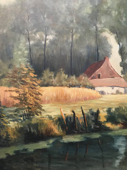 Beautiful Large French Oil Painting | Antique & Vintage | Moonee Ponds Antiques | Australia Wide Delivery