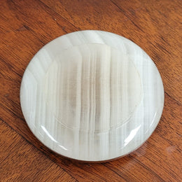 Stunning Mappin and Webb Sterling Silver and Banded Agate and Shagreen Antique pin dish.