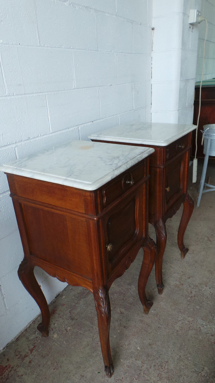 Beautiful Pair of French Bedside Cabinets | Antique & Vintage | Moonee Ponds Antiques | Australia Wide Delivery