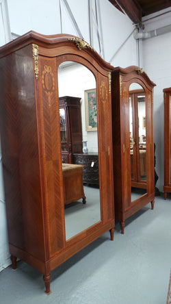 Rare Matching Pair Of French Inlaid Armoires | Antique & Vintage | Moonee Ponds Antiques | Australia Wide Delivery