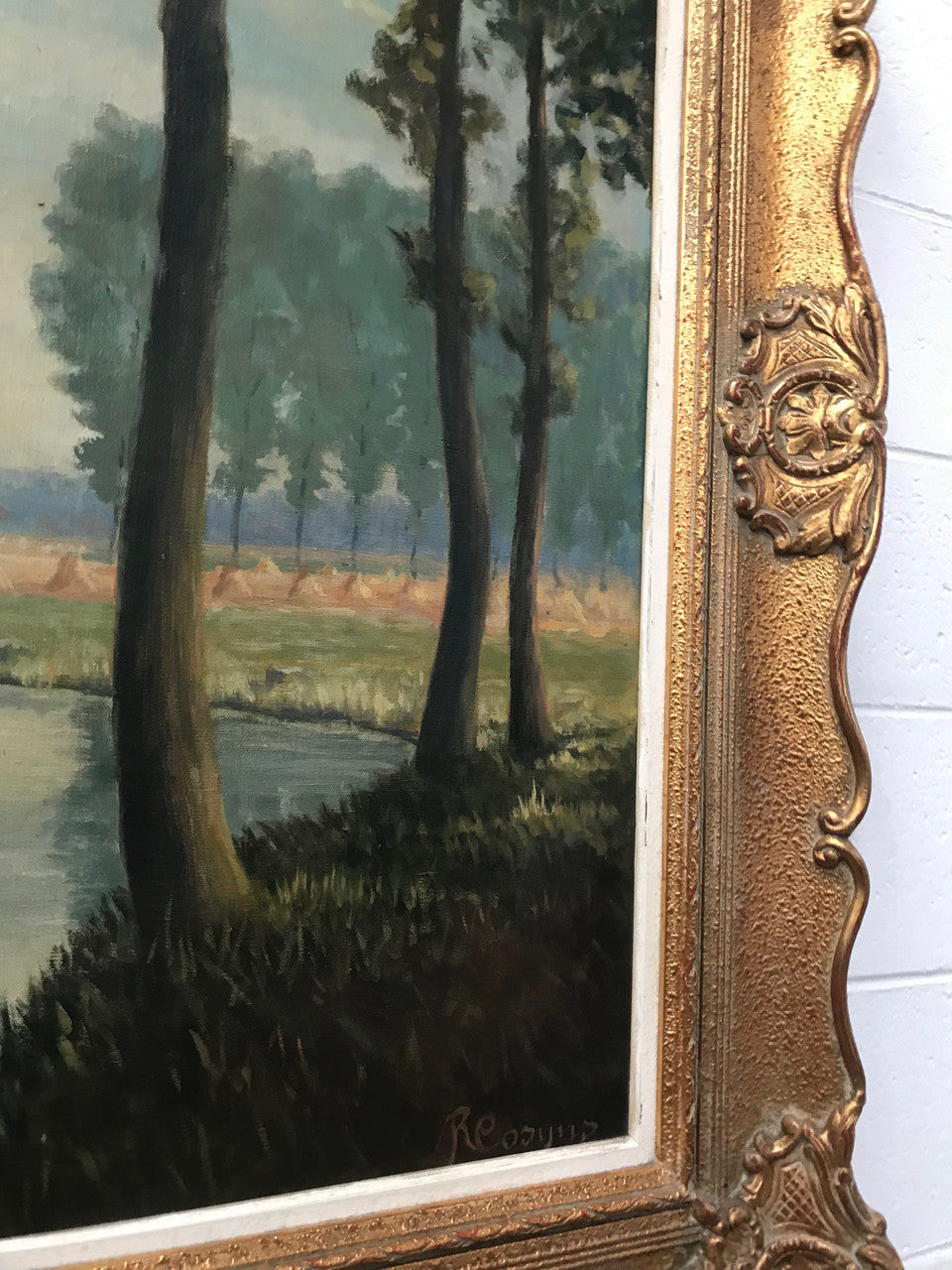 Beautiful Large French Oil Painting | Antique & Vintage | Moonee Ponds Antiques | Australia Wide Delivery