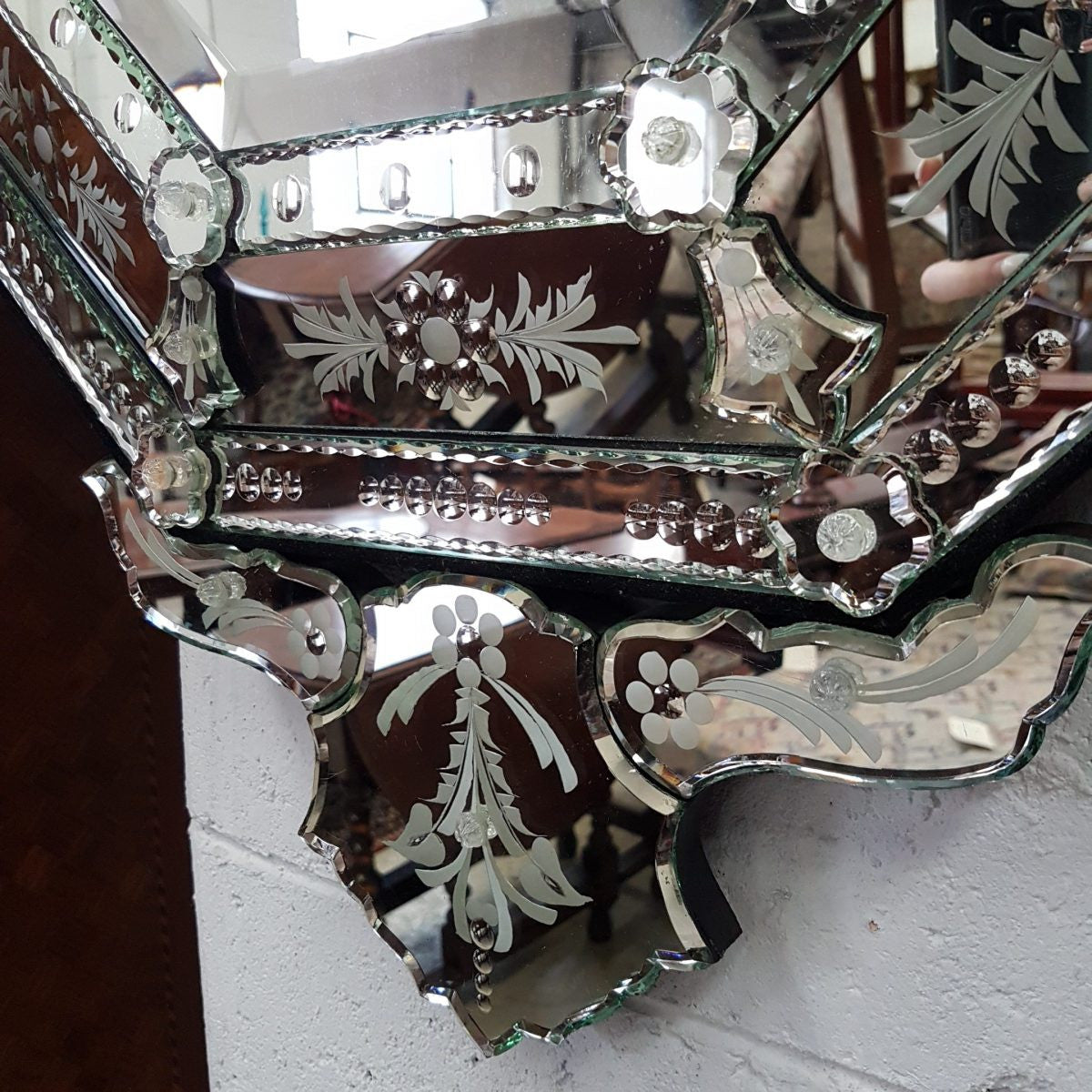 Venetian Octagonal Mirror | Antique & Vintage | Moonee Ponds Antiques | Australia Wide Delivery