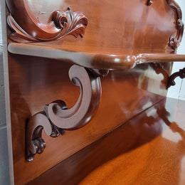 Beautiful Antique Victorian Mahogany two door Chiffonier. Plenty of storage space with one drawer and the two doors open up to a shelved area. It is in good restored condition.
