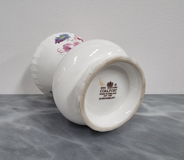 Decorative Coalport floral bone china vase. It is in good original condition, please view photos as they help form part of the description.
